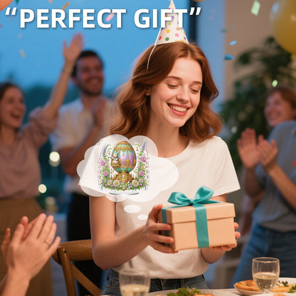 Easter Eggs DIY 2D Flat Acrylic Special Shaped Diamond Art Kits 22x25cm Home