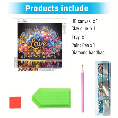 Love - Special Shaped Drill Diamond Painting 30*30CM