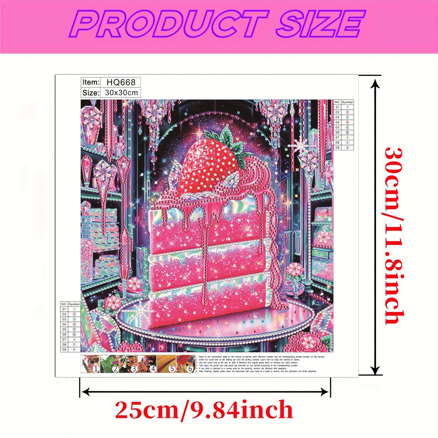 Cakes And Sweets - Special Shaped Drill Diamond Painting 30*30CM