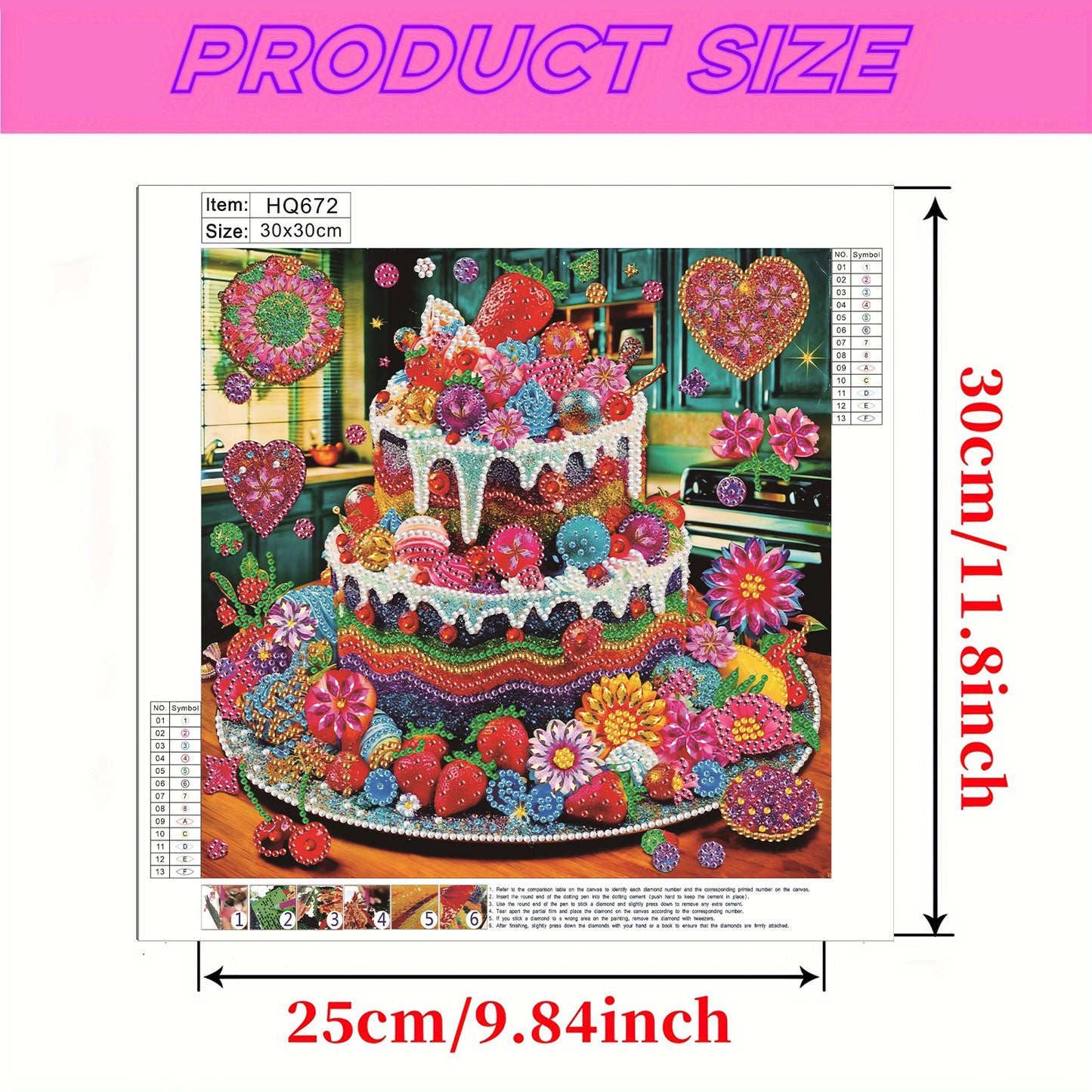Cakes And Sweets - Special Shaped Drill Diamond Painting 30*30CM