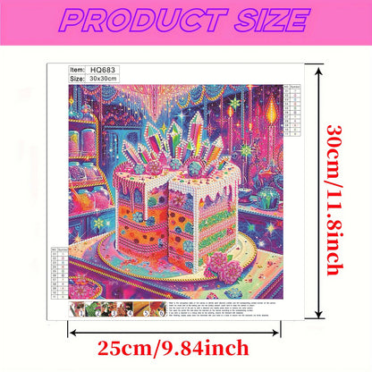 Cakes And Sweets - Special Shaped Drill Diamond Painting 30*30CM