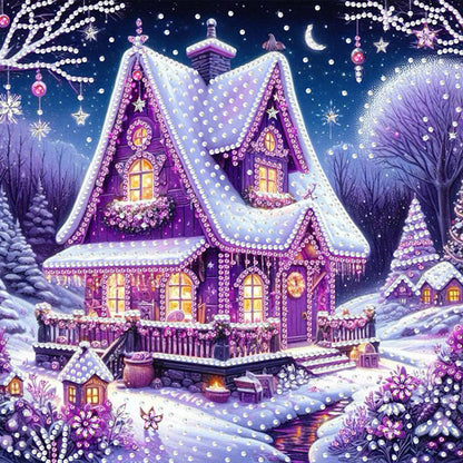Winter Houses - Special Shaped Drill Diamond Painting 30*30CM