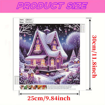 Winter Houses - Special Shaped Drill Diamond Painting 30*30CM