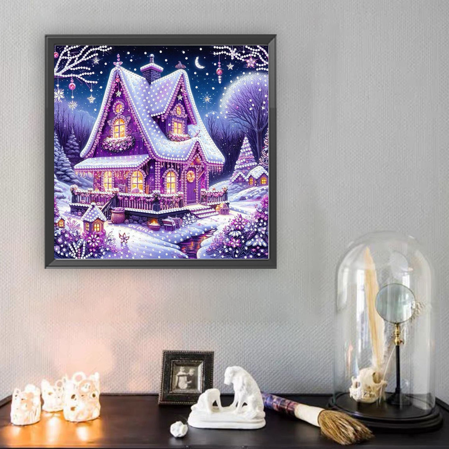 Winter Houses - Special Shaped Drill Diamond Painting 30*30CM