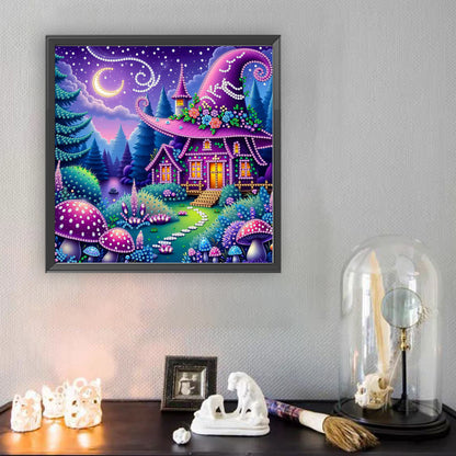 Witch Hat House - Special Shaped Drill Diamond Painting 30*30CM