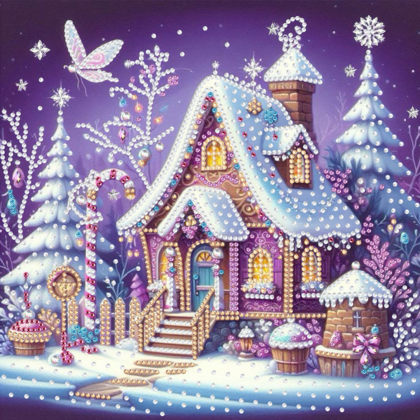 Winter Houses - Special Shaped Drill Diamond Painting 30*30CM
