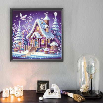Winter Houses - Special Shaped Drill Diamond Painting 30*30CM
