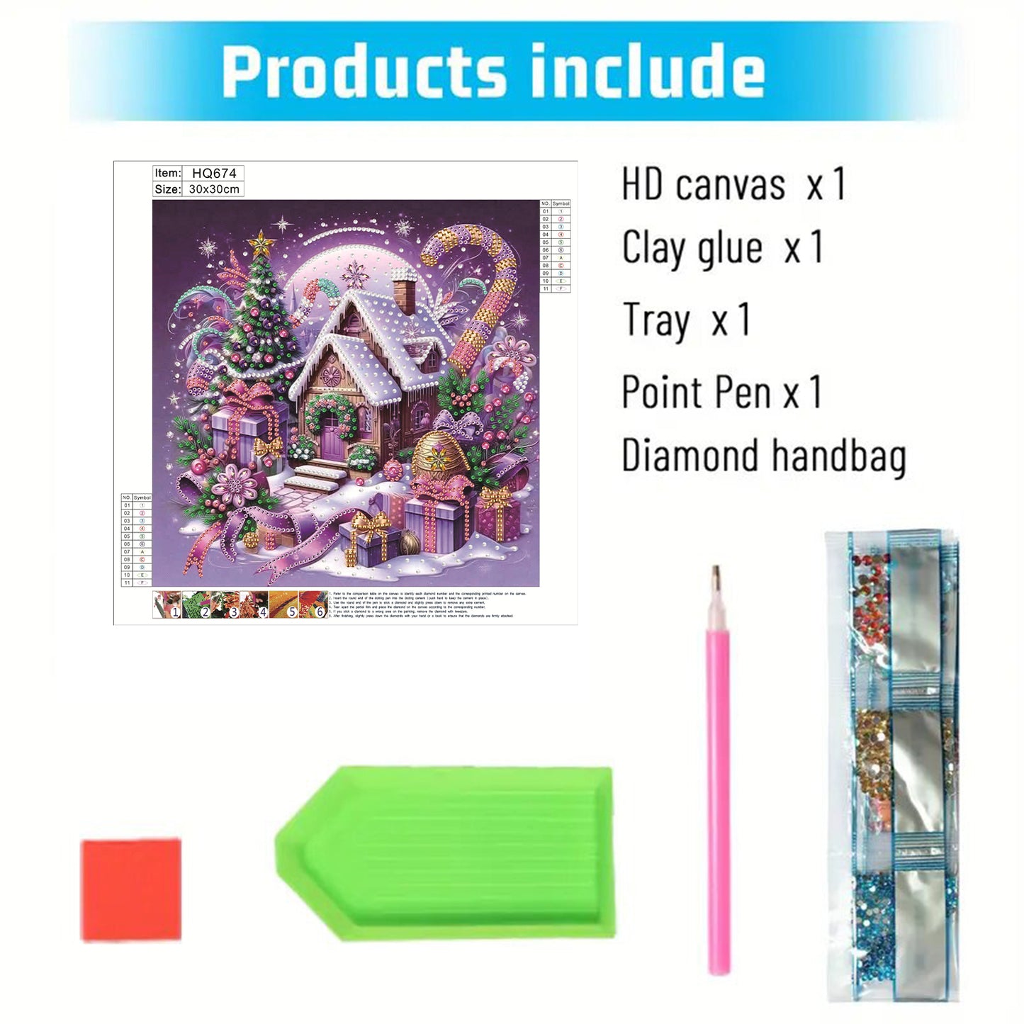 Winter Houses - Special Shaped Drill Diamond Painting 30*30CM