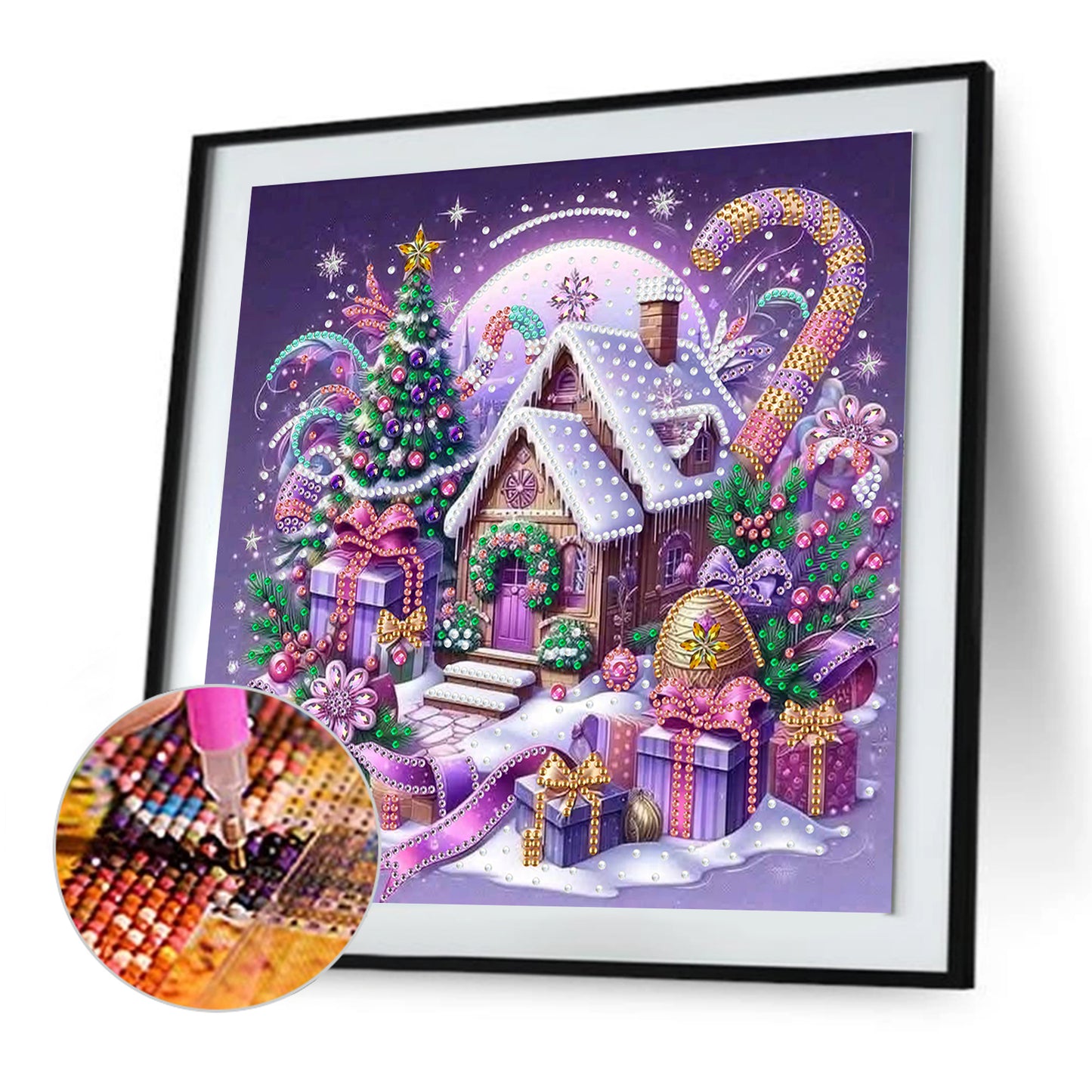 Winter Houses - Special Shaped Drill Diamond Painting 30*30CM