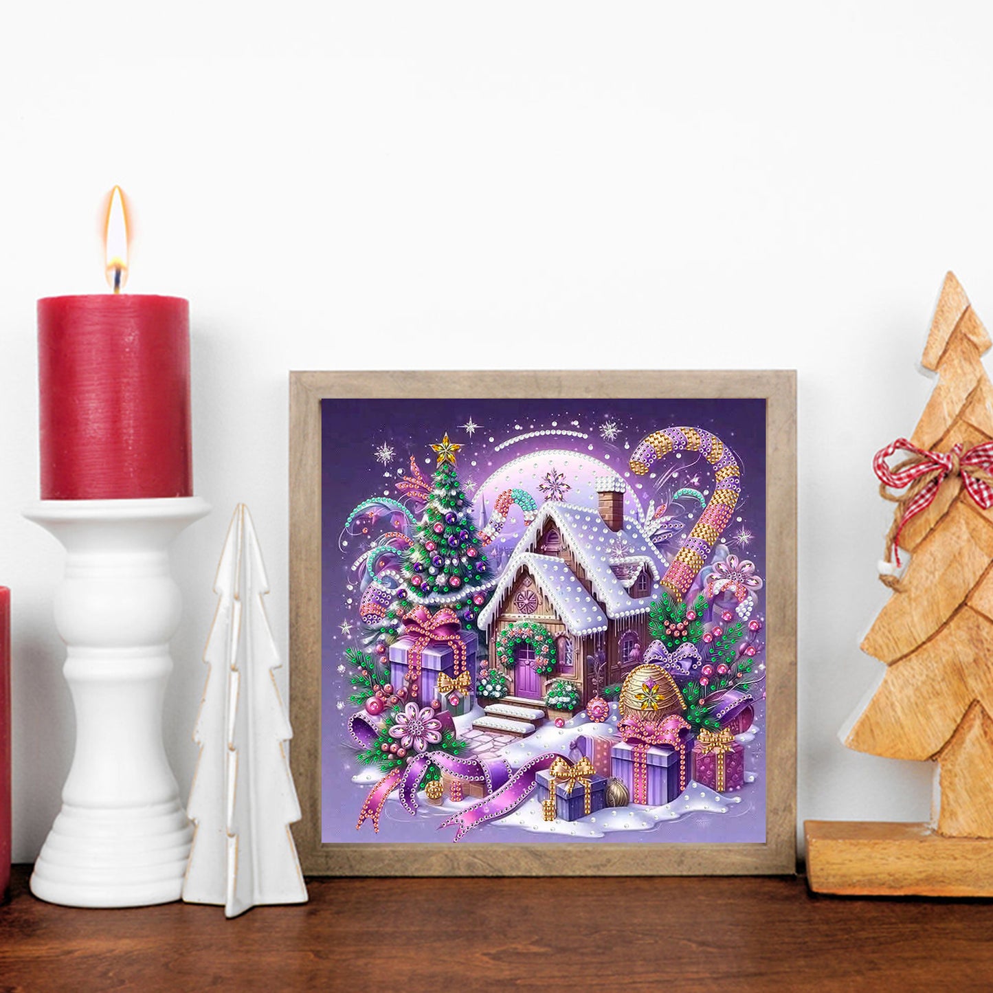 Winter Houses - Special Shaped Drill Diamond Painting 30*30CM
