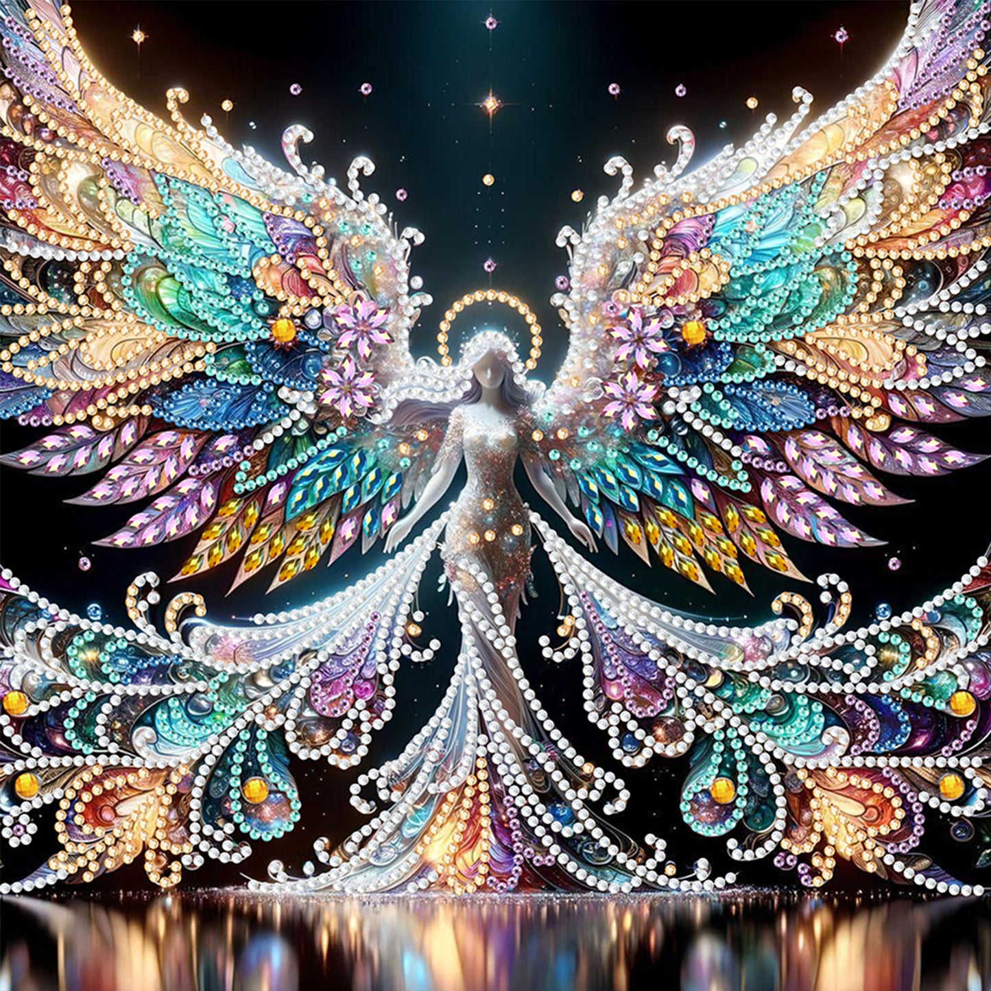 Winged Fairy Girl - Special Shaped Drill Diamond Painting 30*30CM