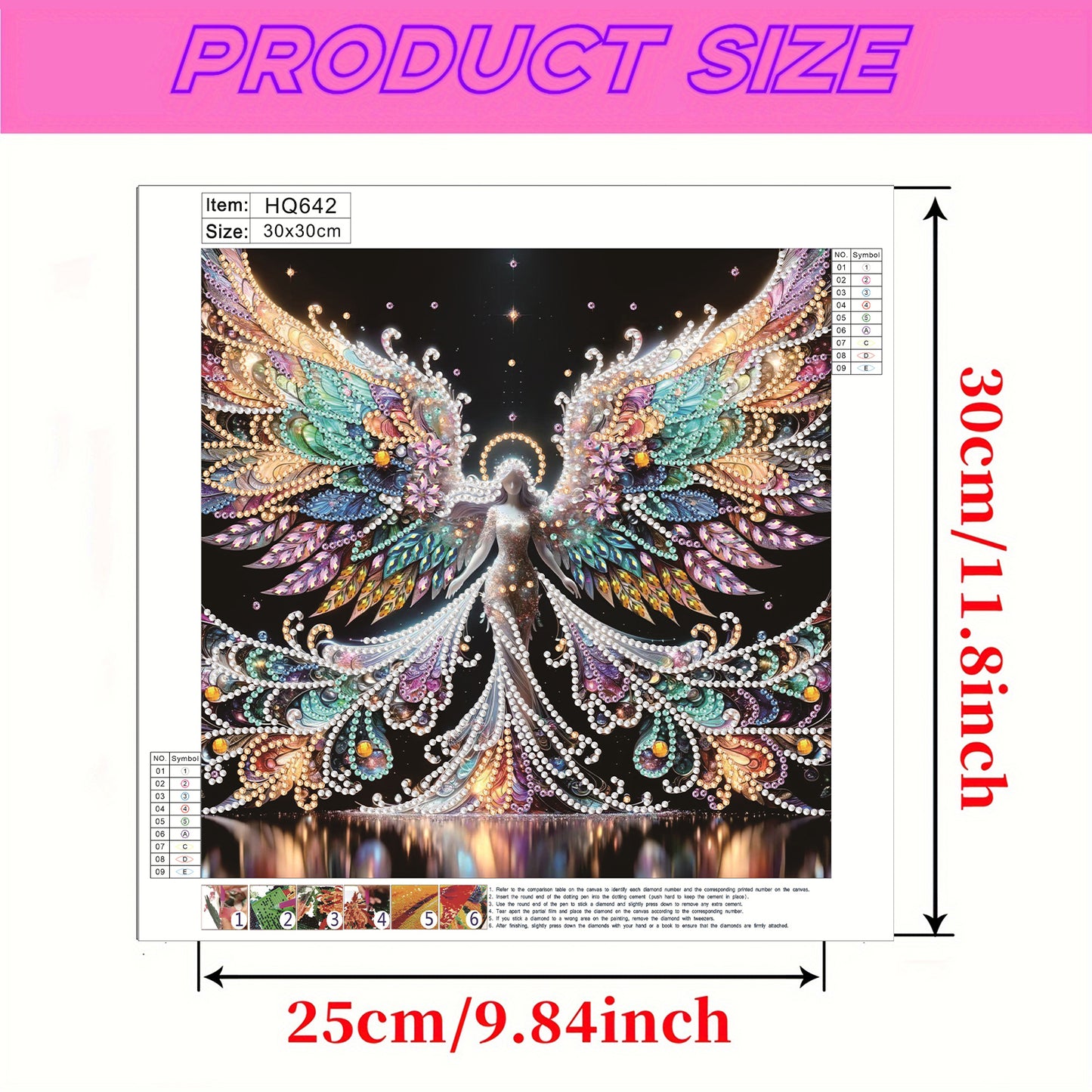 Winged Fairy Girl - Special Shaped Drill Diamond Painting 30*30CM