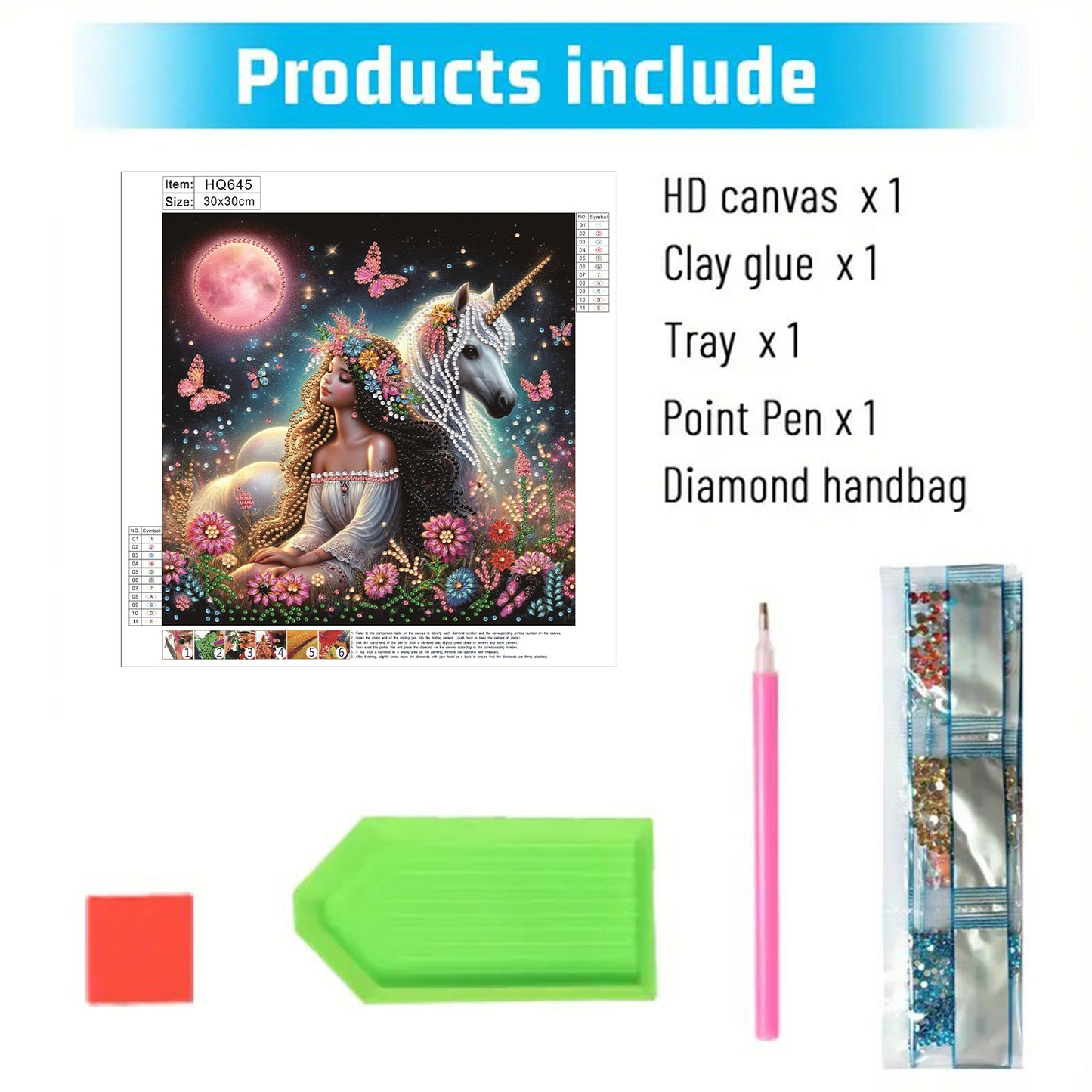 Unicorn Fairy Girl - Special Shaped Drill Diamond Painting 30*30CM