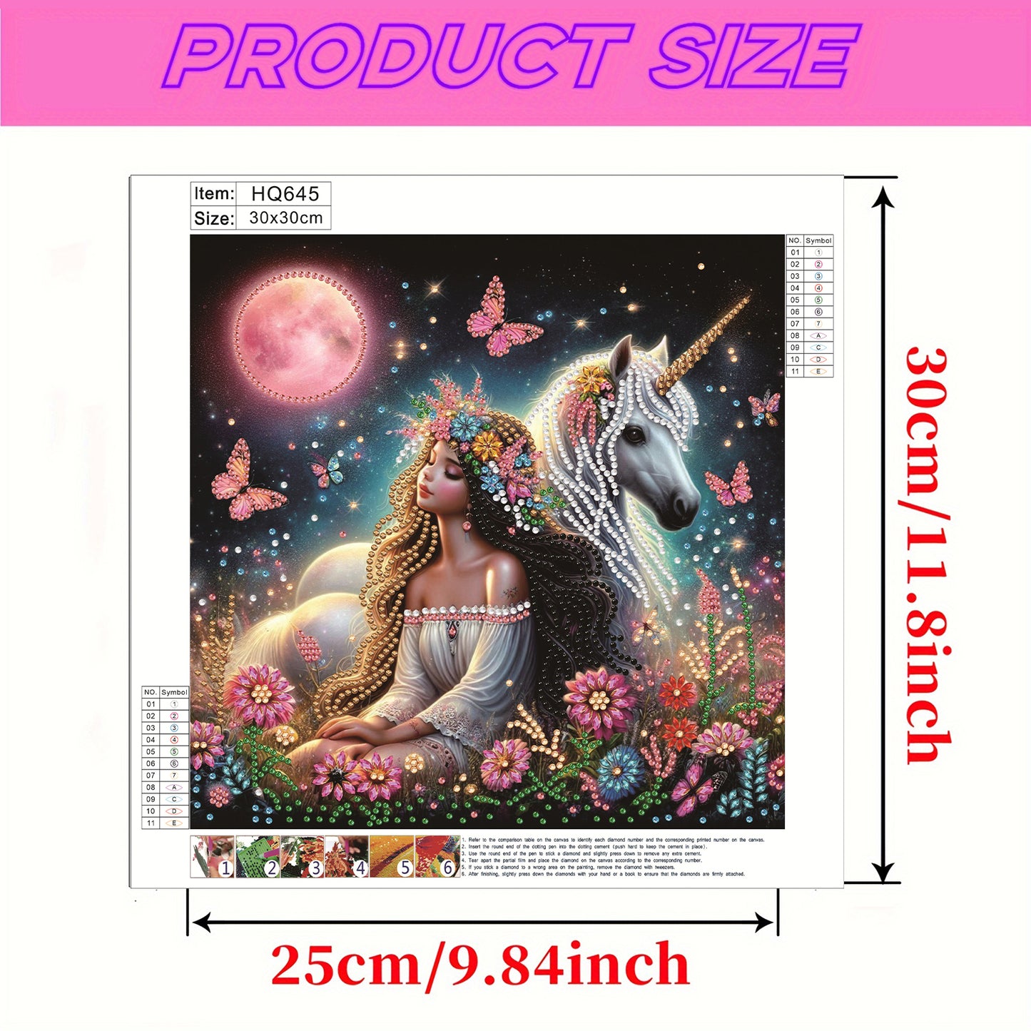 Unicorn Fairy Girl - Special Shaped Drill Diamond Painting 30*30CM