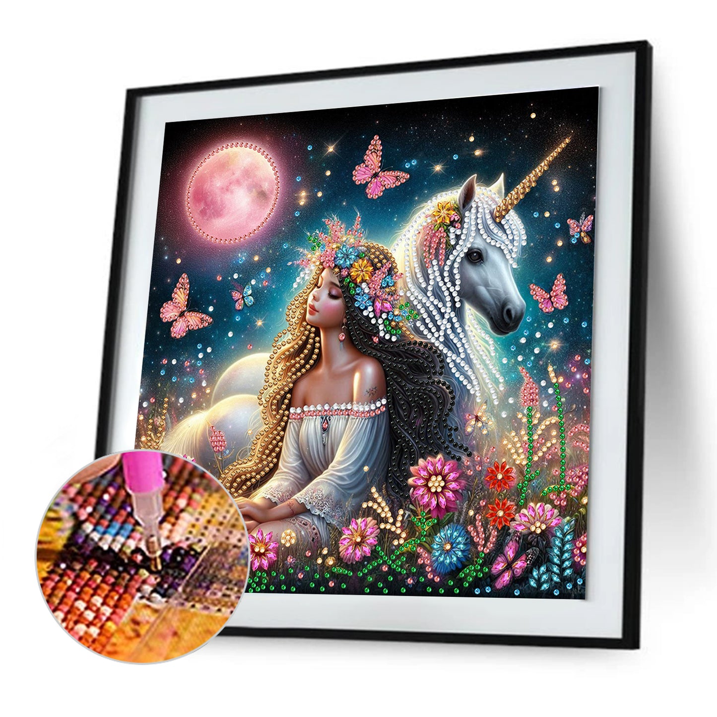 Unicorn Fairy Girl - Special Shaped Drill Diamond Painting 30*30CM