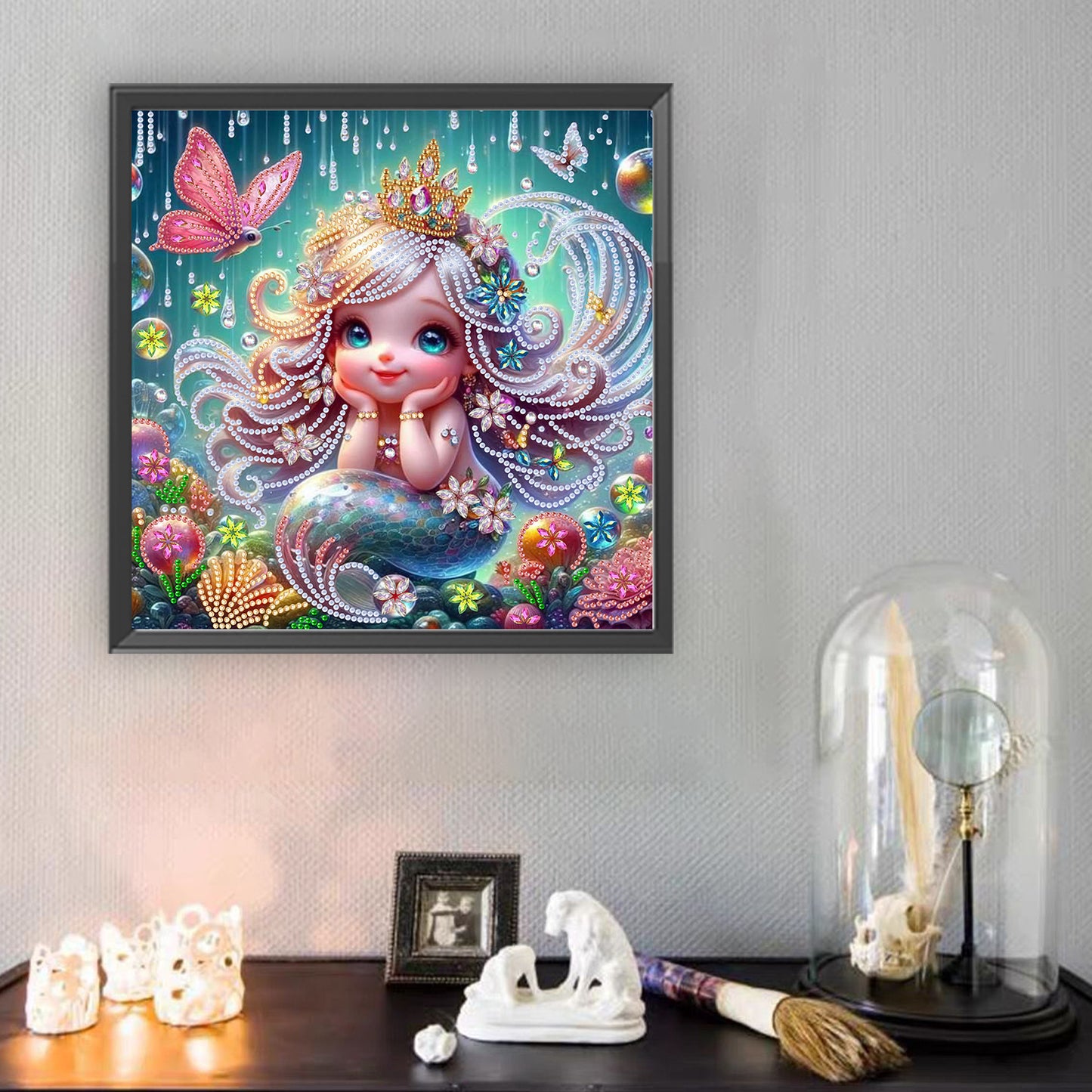 Mermaid Fairy Girl - Special Shaped Drill Diamond Painting 30*30CM