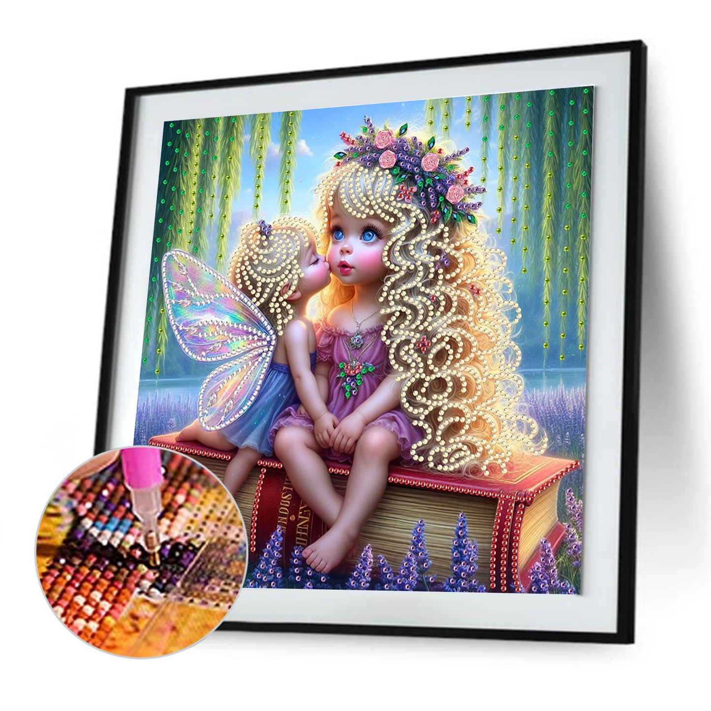 Lavender Fairy Girl - Special Shaped Drill Diamond Painting 30*30CM