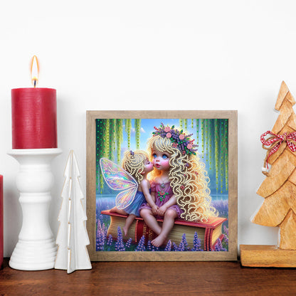 Lavender Fairy Girl - Special Shaped Drill Diamond Painting 30*30CM