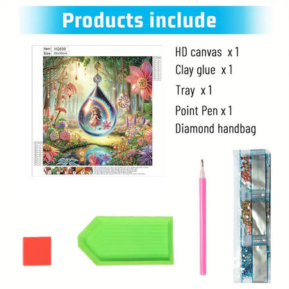Forest Fairy Girl - Special Shaped Drill Diamond Painting 30*30CM