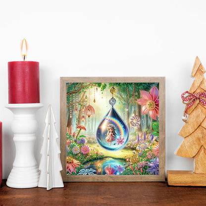 Forest Fairy Girl - Special Shaped Drill Diamond Painting 30*30CM