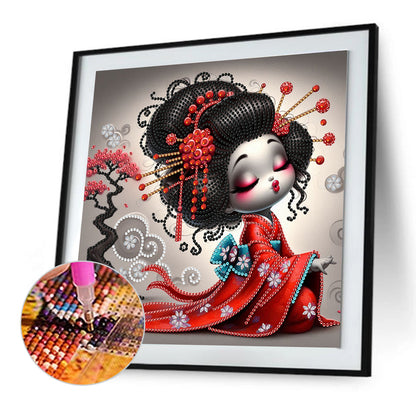 Geisha Girl - Special Shaped Drill Diamond Painting 30*30CM