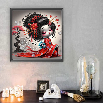 Geisha Girl - Special Shaped Drill Diamond Painting 30*30CM