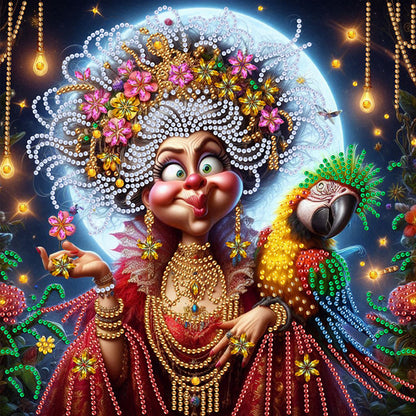 Cute Grandma - Special Shaped Drill Diamond Painting 30*30CM