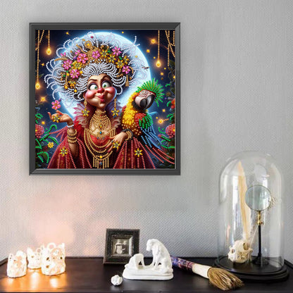 Cute Grandma - Special Shaped Drill Diamond Painting 30*30CM