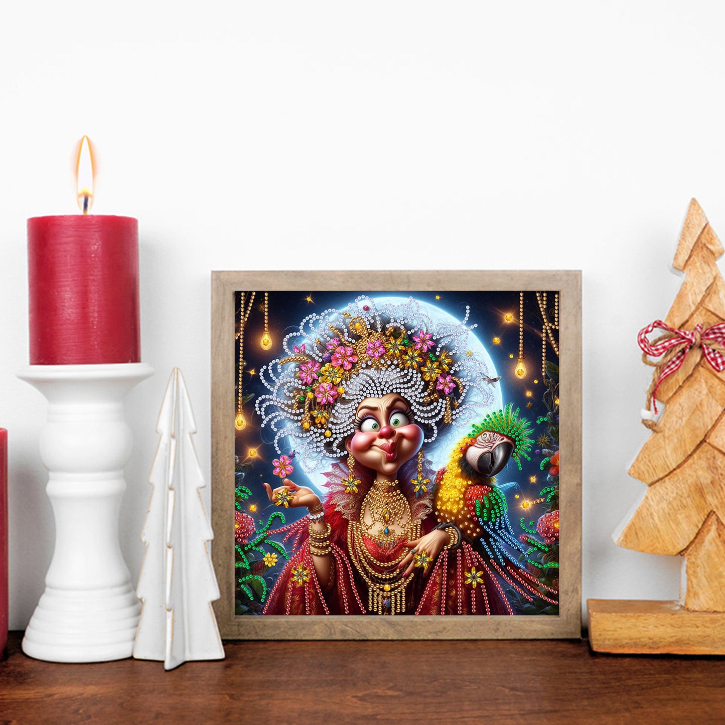 Cute Grandma - Special Shaped Drill Diamond Painting 30*30CM