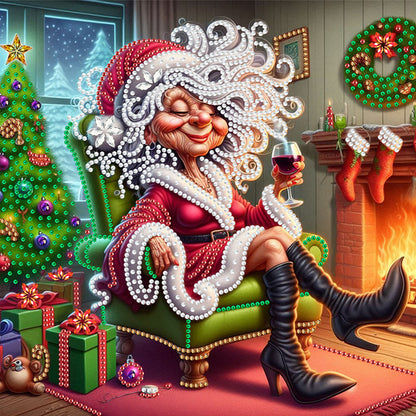 Cute Grandma - Special Shaped Drill Diamond Painting 30*30CM