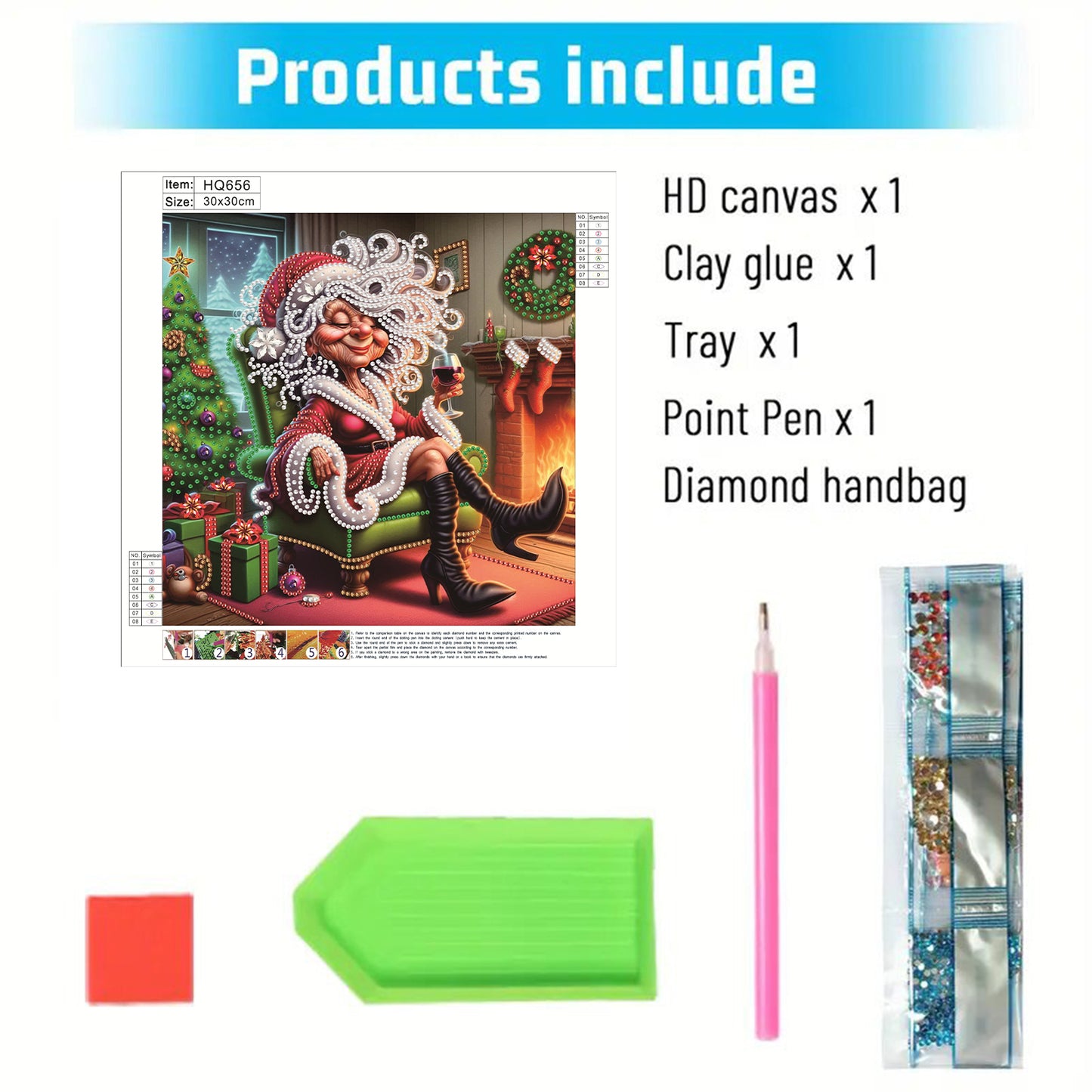 Cute Grandma - Special Shaped Drill Diamond Painting 30*30CM