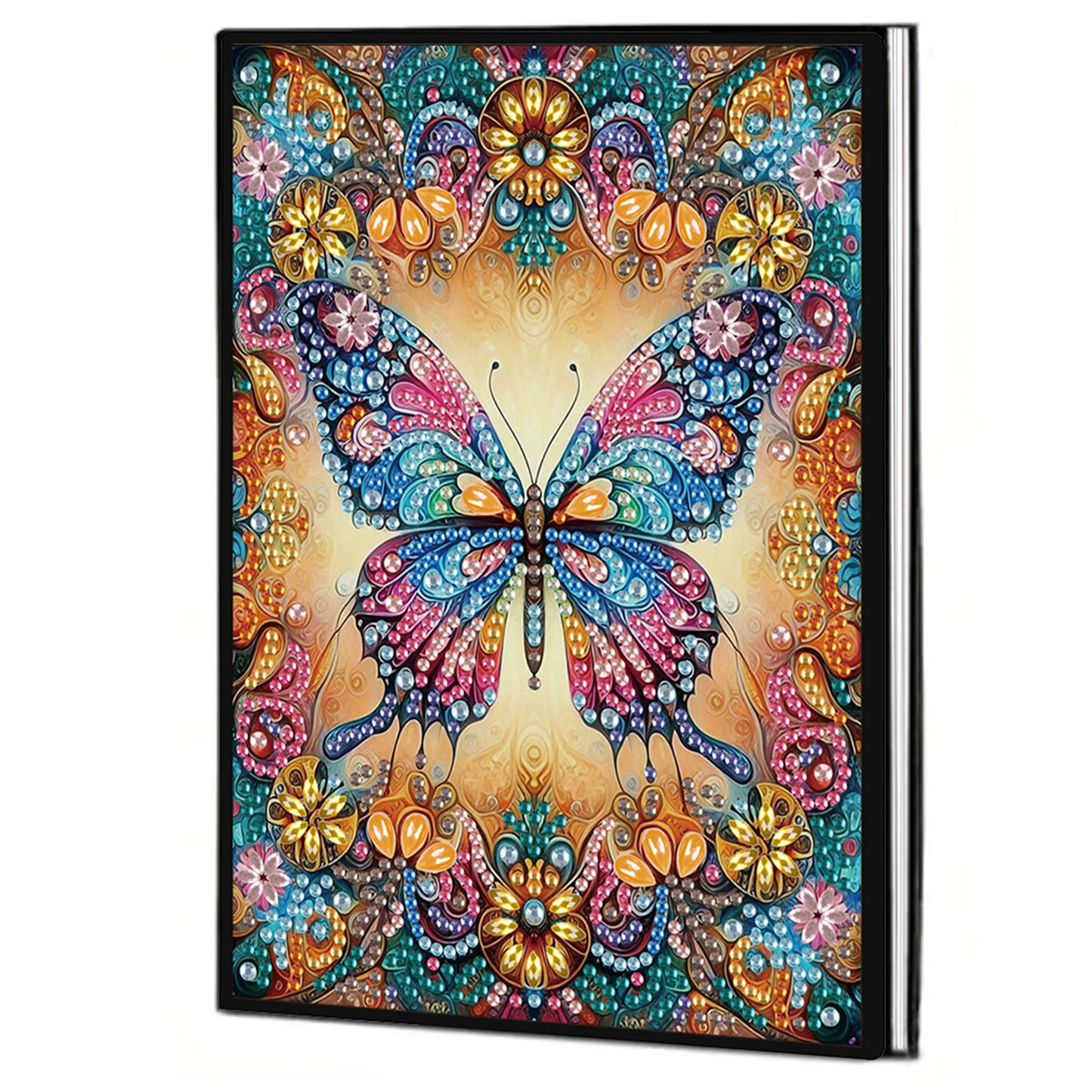 2pcs Animals Partial DIY 50 Pages A5 Diamond Painting Notebook for Study Home