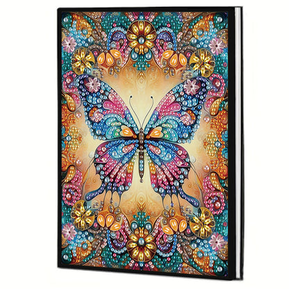 2pcs Animals Partial DIY 50 Pages A5 Diamond Painting Notebook for Study Home