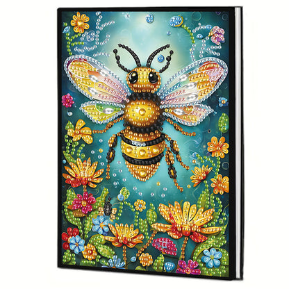 2pcs Bee Partial DIY 50 Pages A5 Diamond Painting Notebook for Study Drawing