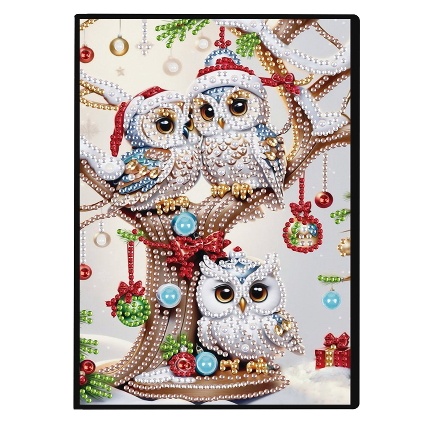 2pcs Animals Partial DIY 50 Pages A5 Diamond Painting Notebook for Study Home