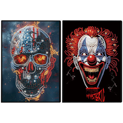 2pcs Human Head Partial DIY 50 Pages A5 Diamond Painting Notebook for Study Home