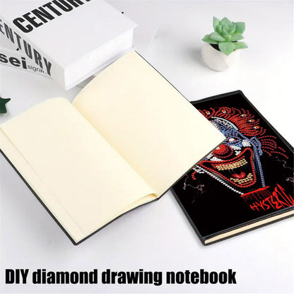 2pcs Human Head Partial DIY 50 Pages A5 Diamond Painting Notebook for Study Home