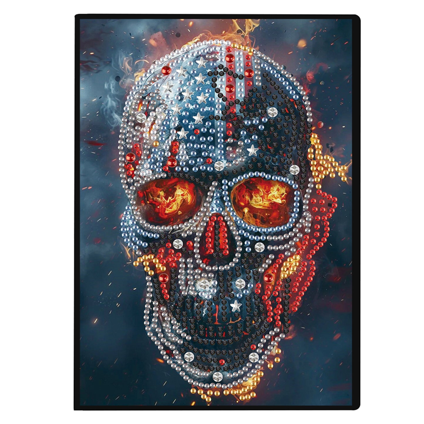 2pcs Human Head Partial DIY 50 Pages A5 Diamond Painting Notebook for Study Home