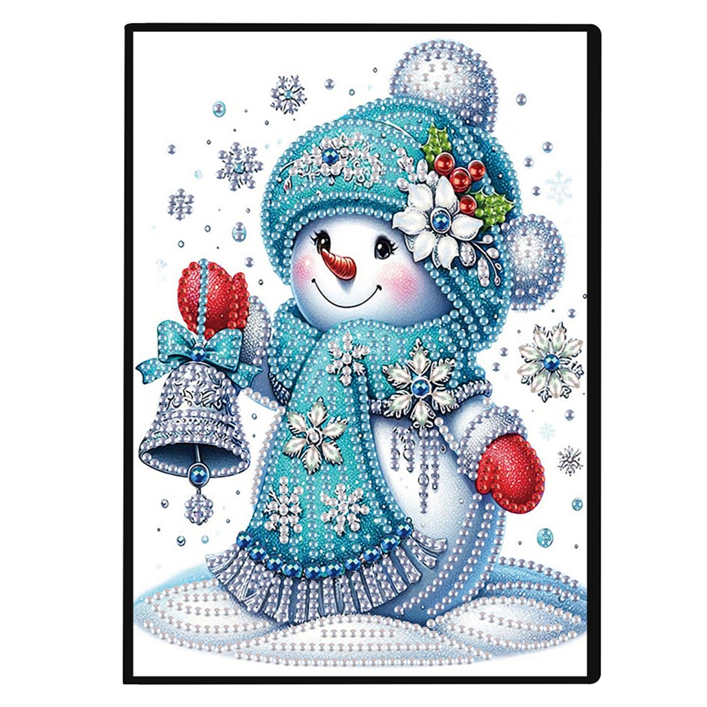 2pcs Snowman Partial DIY 50 Pages A5 Diamond Painting Notebook for Study Home