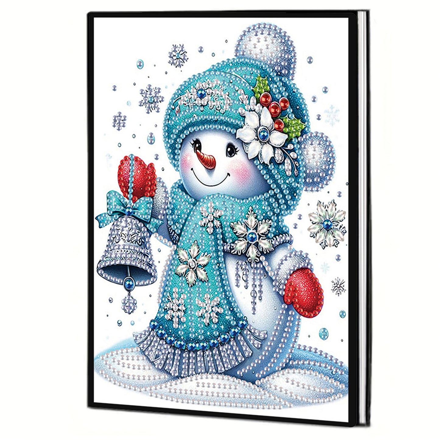 2pcs Snowman Partial DIY 50 Pages A5 Diamond Painting Notebook for Study Home