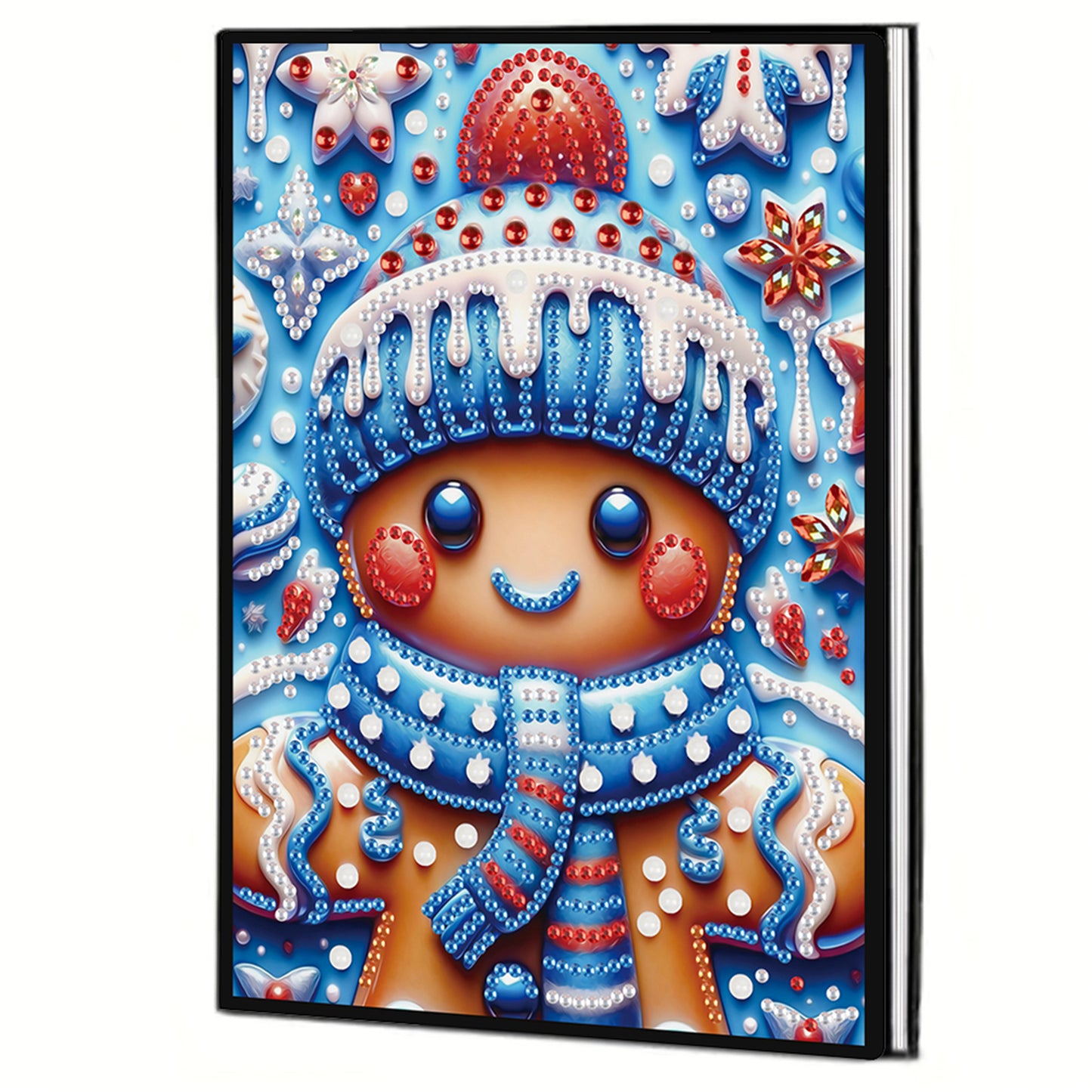 2pcs Christmas Partial DIY 50 Pages A5 Diamond Painting Notebook for Study Home