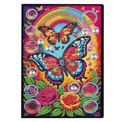 2pcs Bird Partial DIY 50 Pages A5 Diamond Painting Notebook for Study Drawing