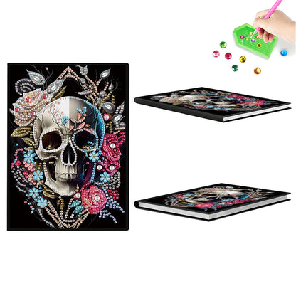 2pcs Girl Partial DIY 50 Pages A5 Diamond Painting Notebook for Study Drawing