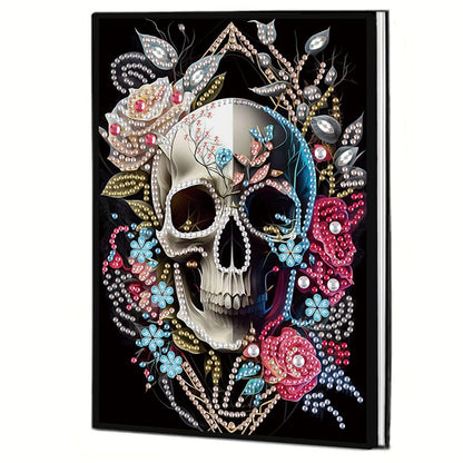 2pcs Girl Partial DIY 50 Pages A5 Diamond Painting Notebook for Study Drawing