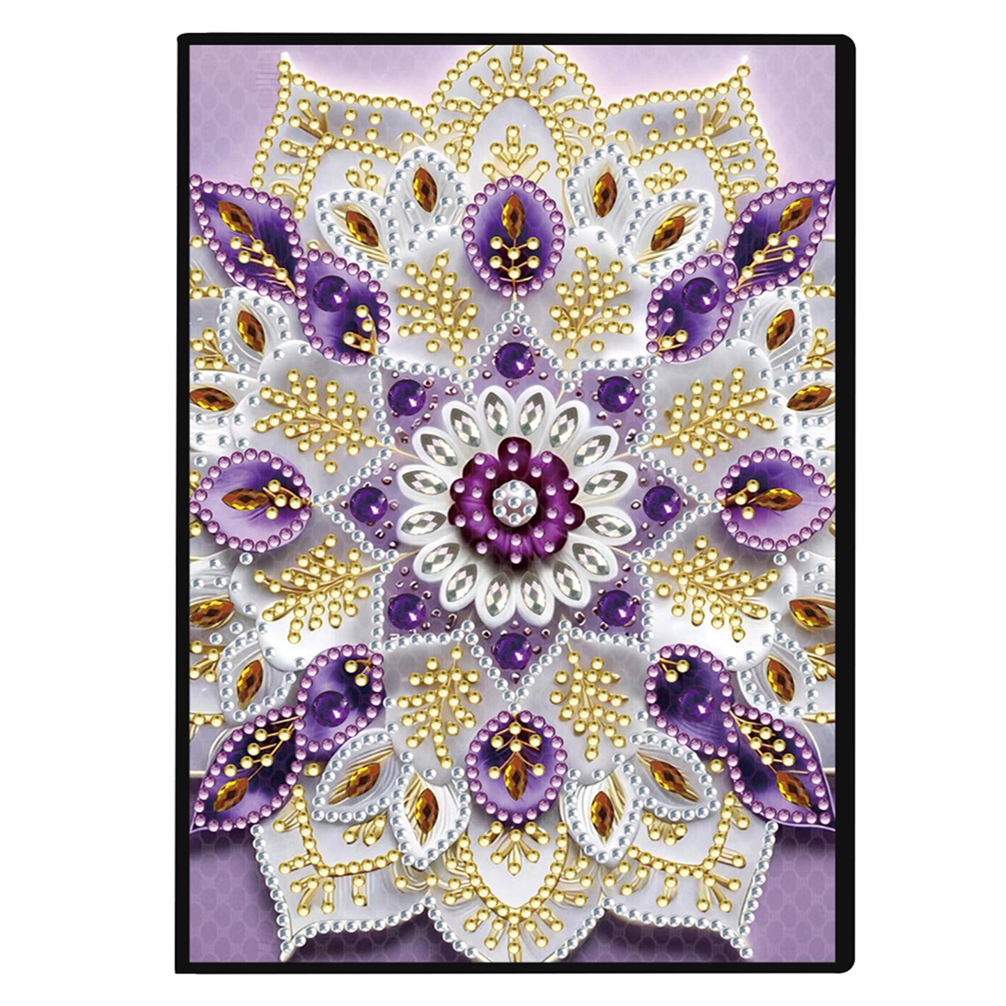 2pcs Mandala Partial DIY 50 Pages A5 Diamond Painting Notebook for Study Home