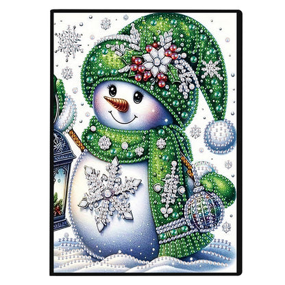 2pcs Snow Season Partial DIY 50 Pages A5 Diamond Painting Notebook for Study