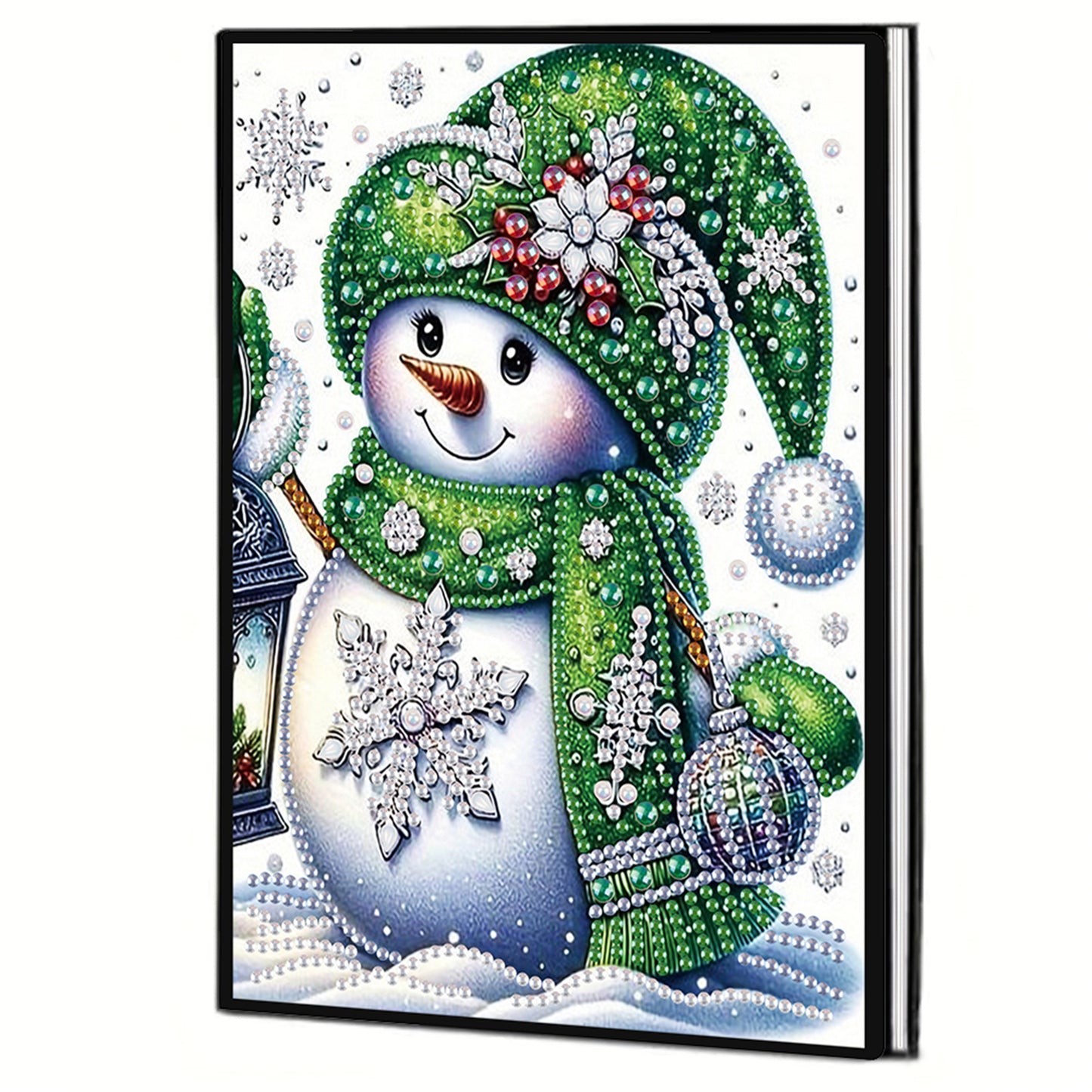 2pcs Snow Season Partial DIY 50 Pages A5 Diamond Painting Notebook for Study