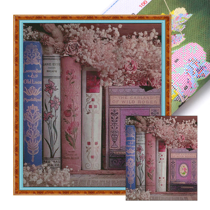 Fragrance Of Books - 14CT Stamped Cross Stitch 64*75CM (Egyptian cotton)(Fairy Brand)