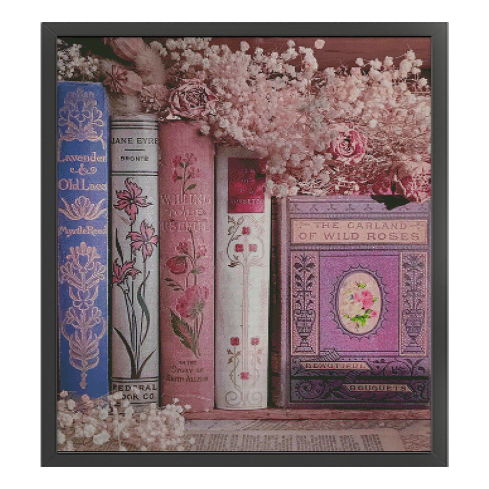 Fragrance Of Books - 14CT Stamped Cross Stitch 64*75CM (Egyptian cotton)(Fairy Brand)