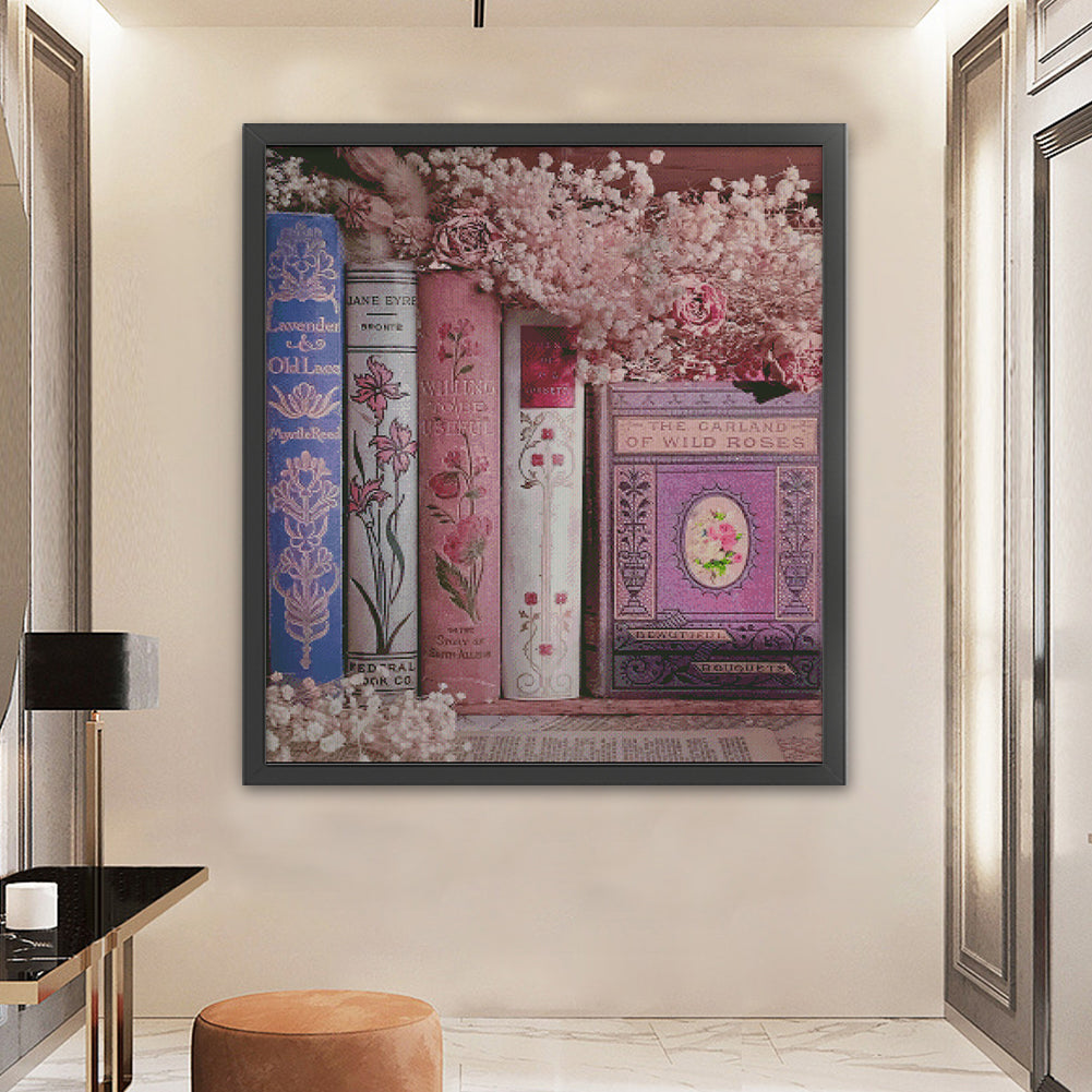 Fragrance Of Books - 14CT Stamped Cross Stitch 64*75CM (Egyptian cotton)(Fairy Brand)